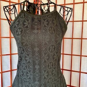 Mossimo Lace Halter Fit & Flare Midi NWT